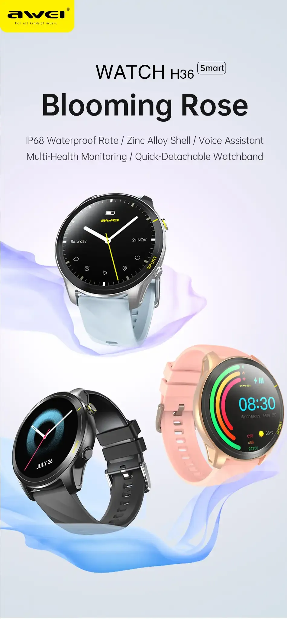 Awei H36 Outdoor Smart Watch