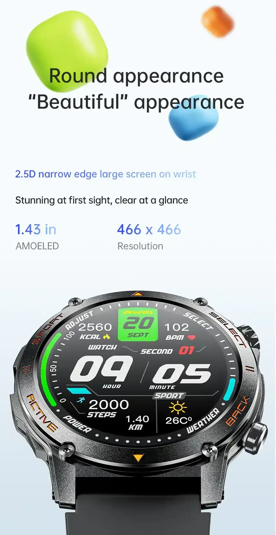 AWEI H52 Smart Watch