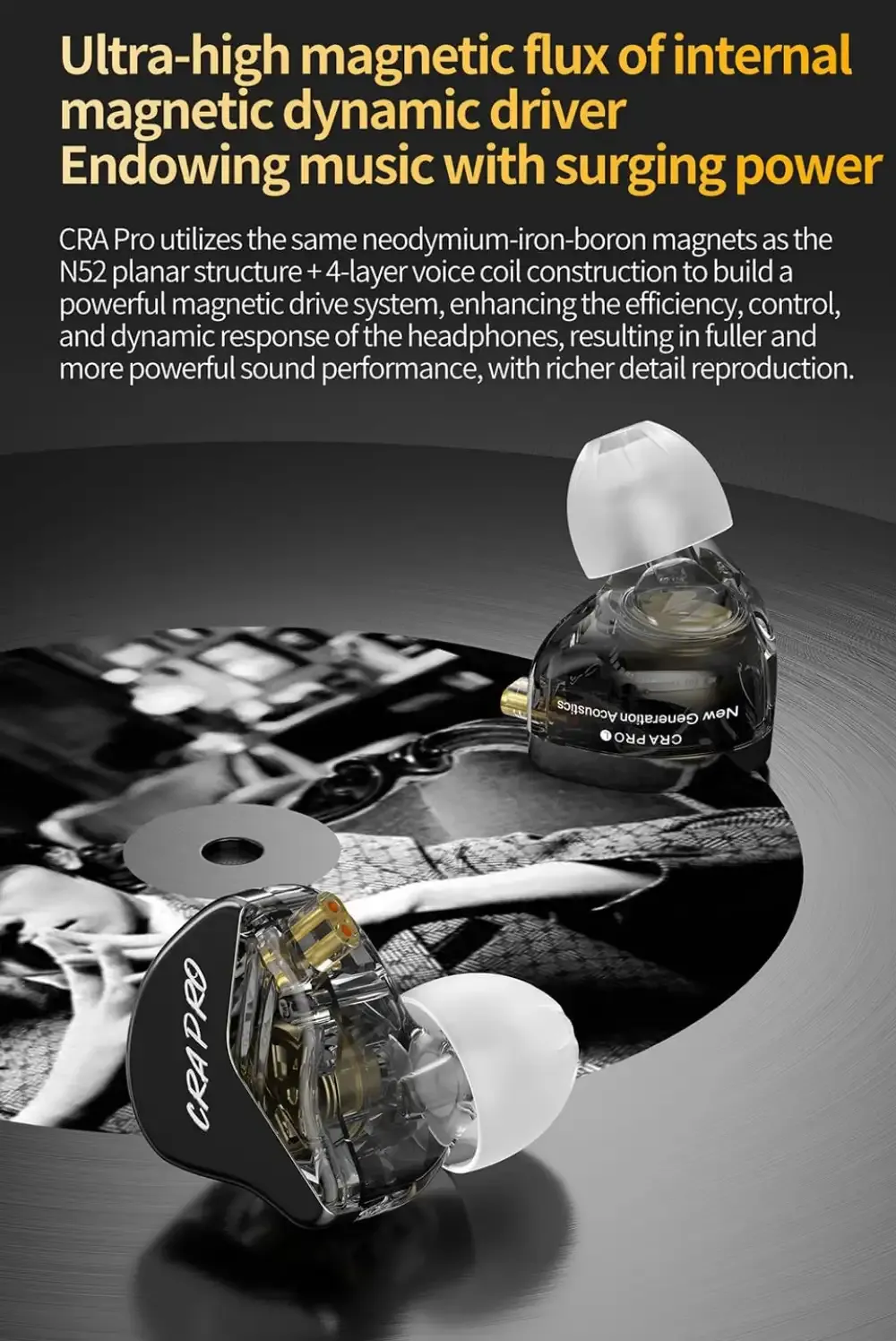 CCA CRA Pro DLC Diaphragm Dynamic IEM