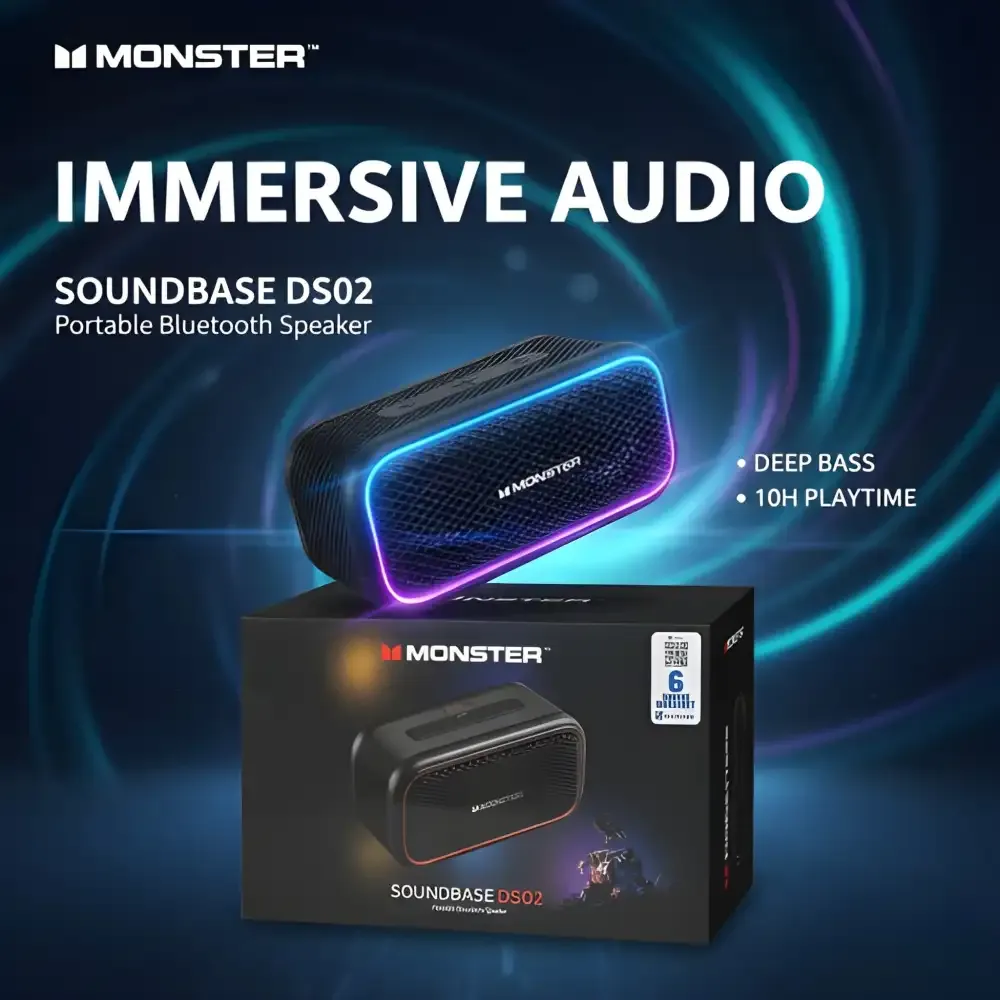 Monster Soundbase DS02 Punchy Bass Portable Speaker