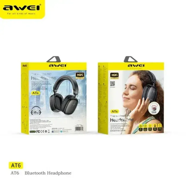Awei AT6 Stereo Wireless Bluetooth Headphone