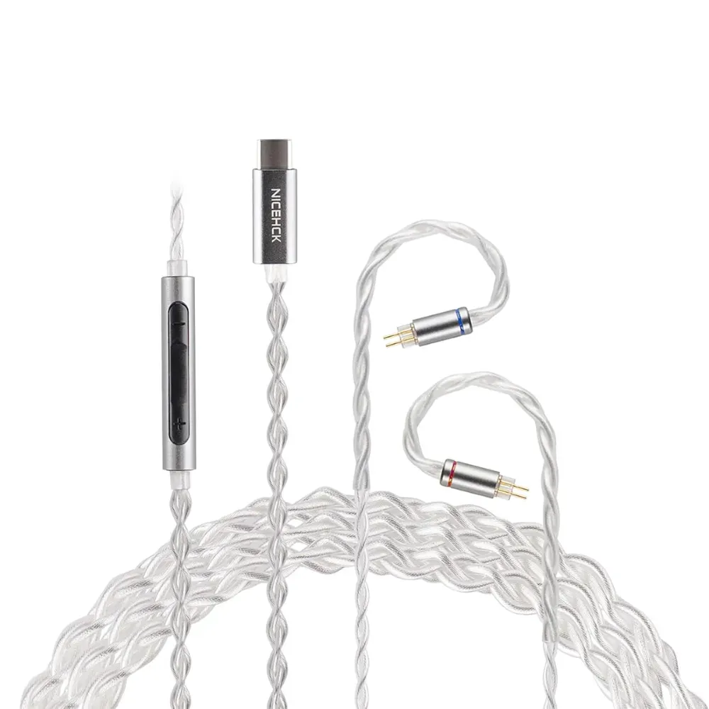 Nicehck SP4 USB C IEM Cable with Mic, CX31993 DAC Chip Nicehck SP4 USB C IEM Cable with Mic, CX31993 DAC Chip