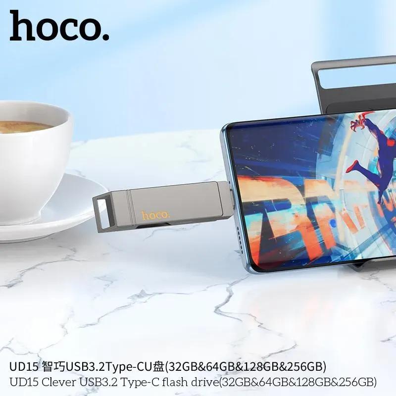 hoco UD15 USB 3.2 Speed 2-in-1 Type-C Flash Drive 32 / 64 / 128GB