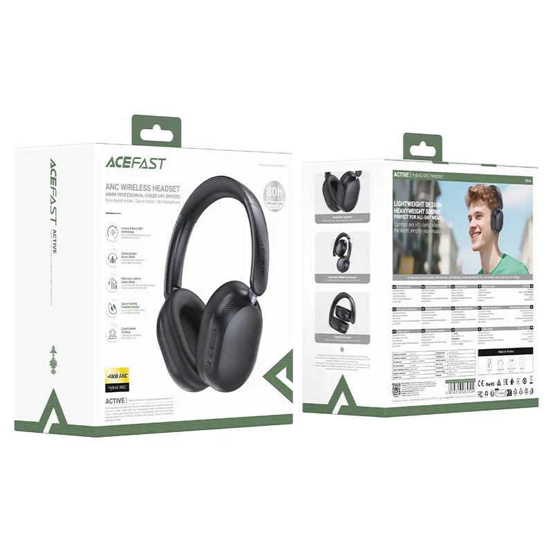 ACEFAST H12 Wireless Hybrid ANC Headset