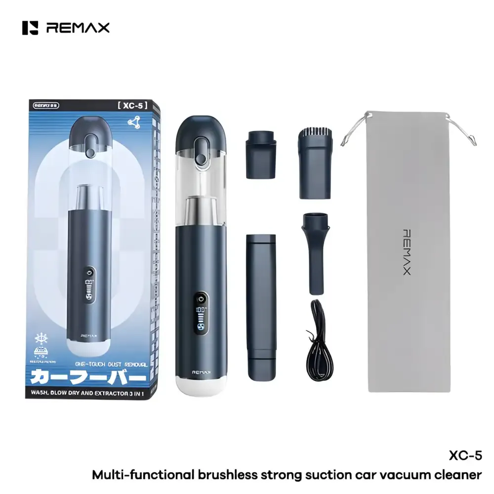 Remax Xc-5 Brushless 3-Speed Car Vacuum Cleaner
