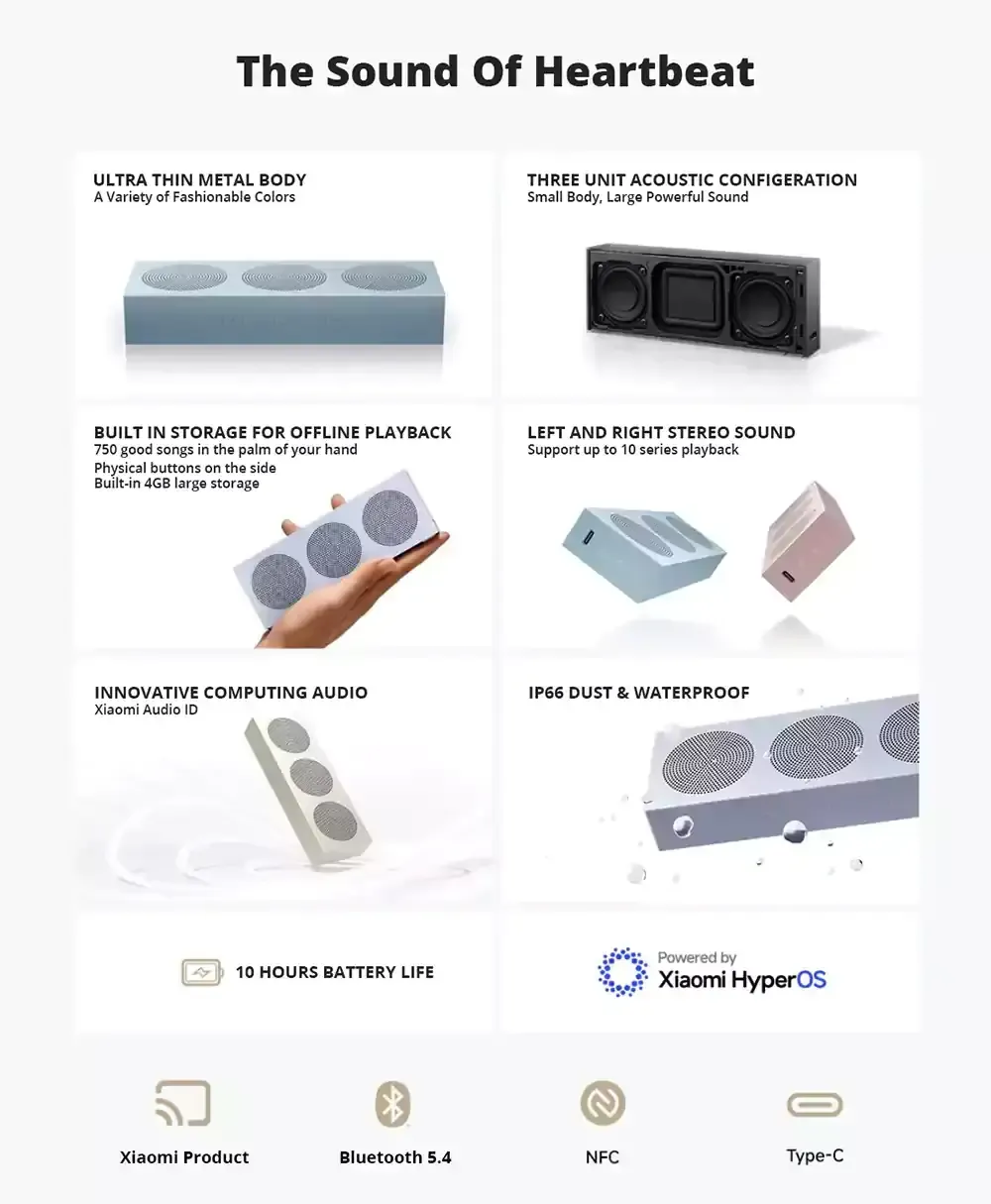 Xiaomi OH3S Portable Bluetooth Speaker
