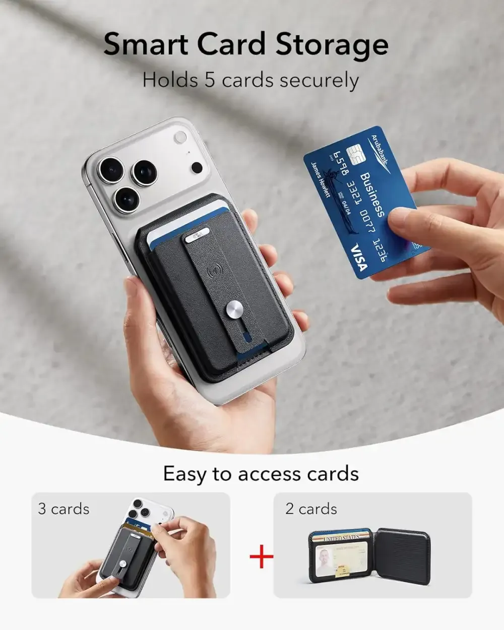 ESR Geo Series MagSafe Wallet Stand With Apple Find My