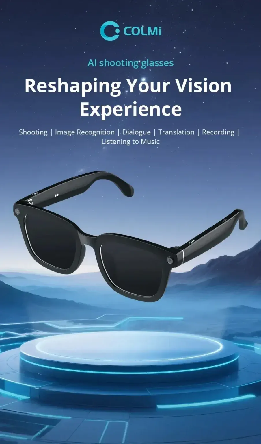 COLMI V03 AI Smart Glasses
