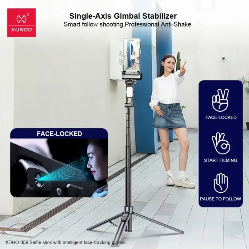 XUNDD XDHO059 Smart Face tracking Gimbal Stabilizer Selfie Stick