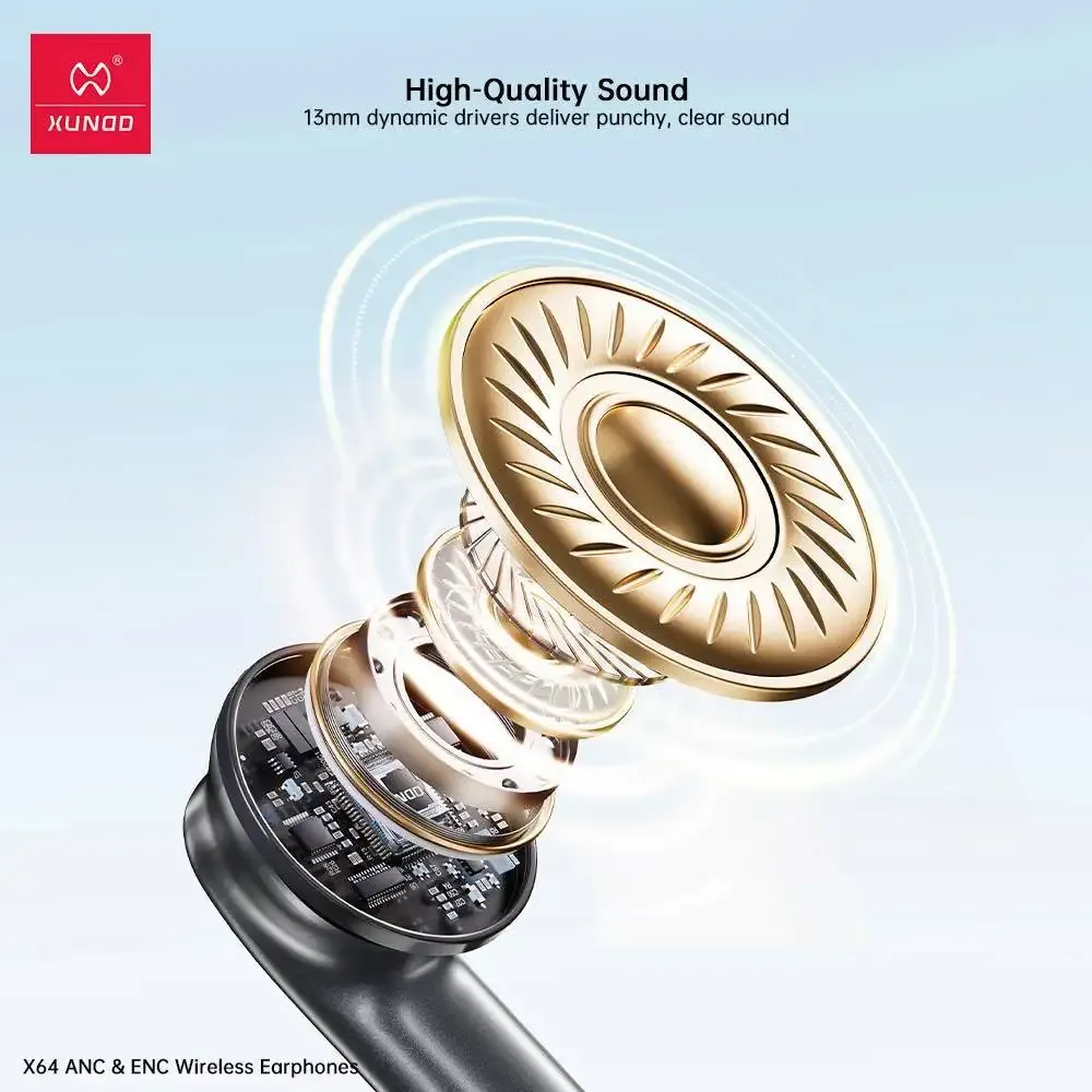 XUNDD X64 ANC+ENC Wireless Earphones