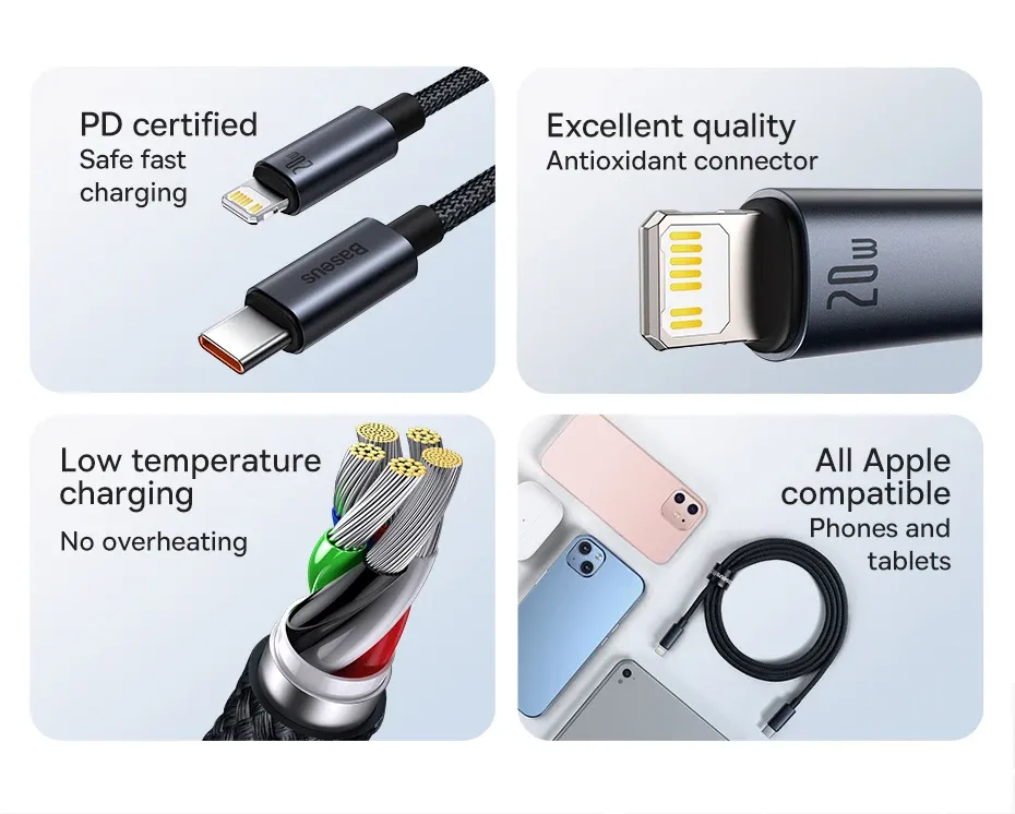 Baseus Minimalist Series 20W Type-C to iP Lightning Cable