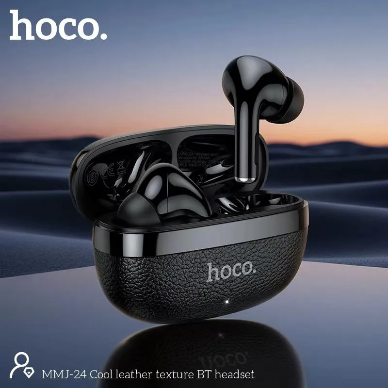 Hoco MMJ24 Leather Texture True Wireless Earbuds:
