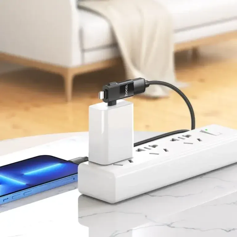 Hoco UA17 2 in1 iP male/Type C Male to USB Female Adapter
