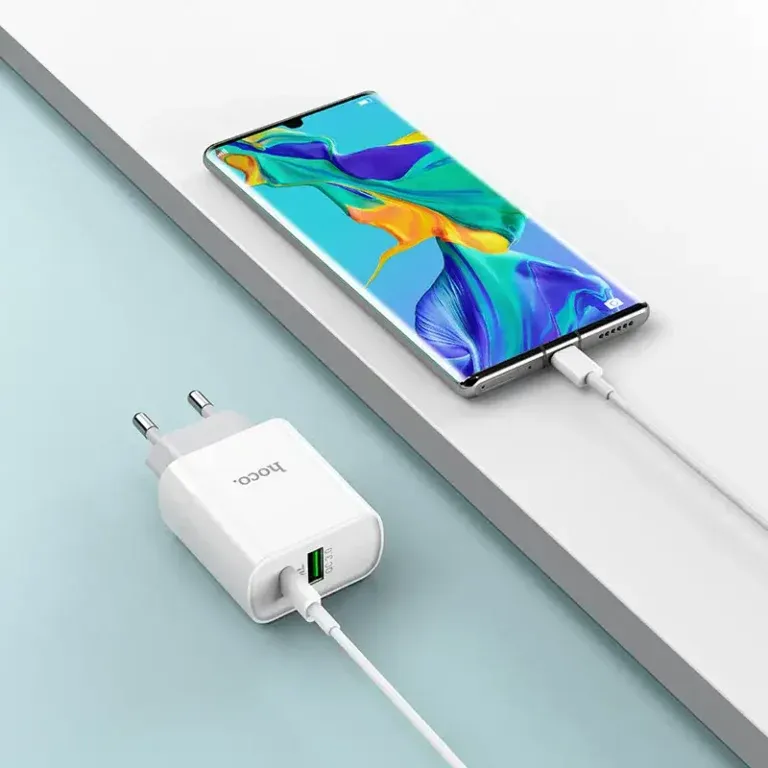 Hoco C80A 20W Dual Port Charger Adapter