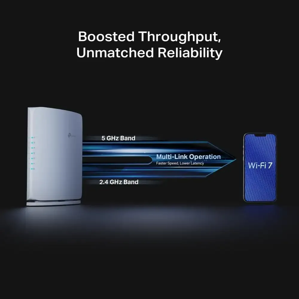 TP Link Archer BE450 BE7200 Dual Band WiFi 7 Router