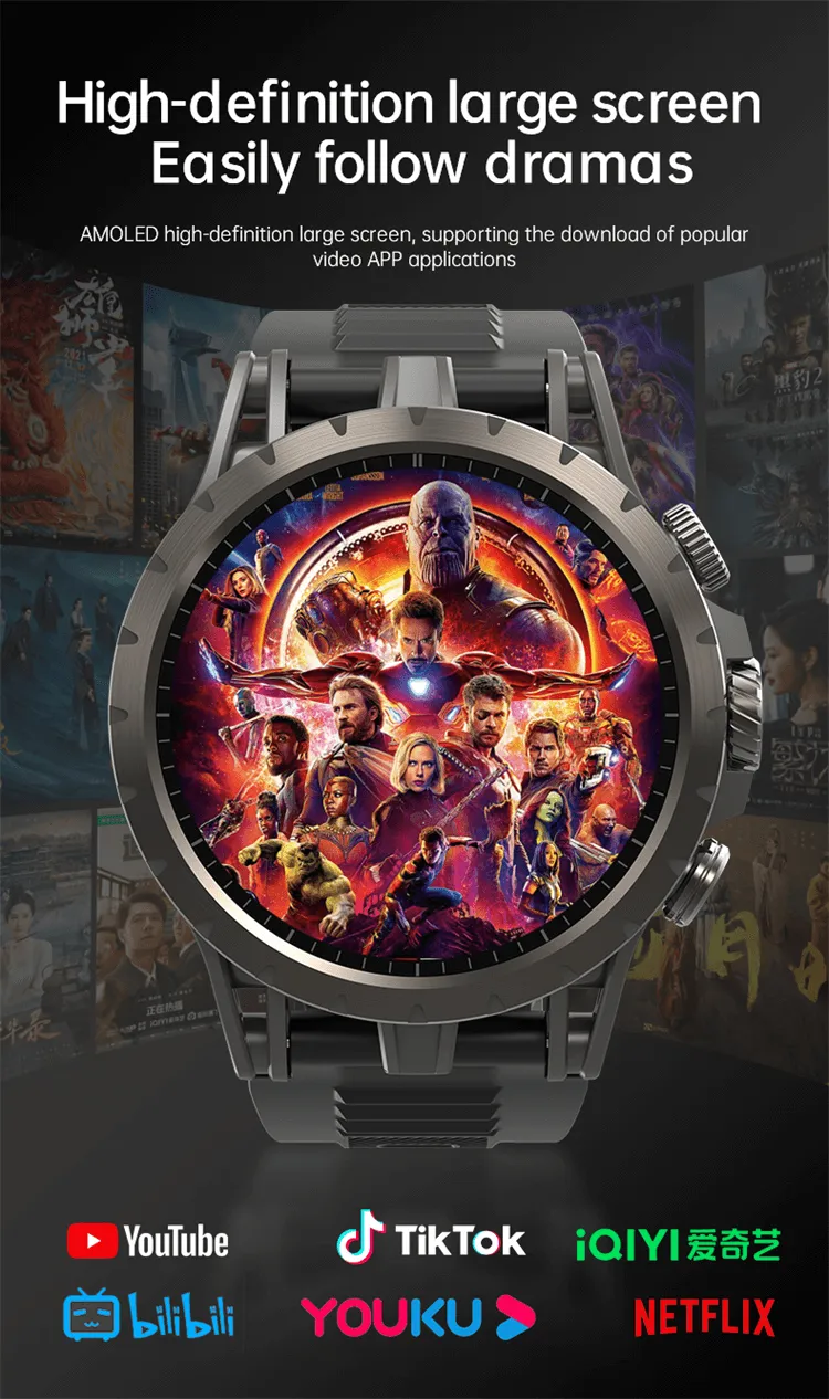 VALDUS VG54 Pro 4G LTE Android Smartwatch