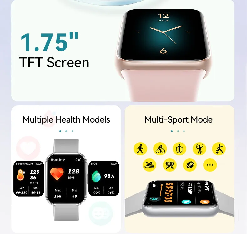 Valdus VS13 1.75″ TFT Fitness Tracker
