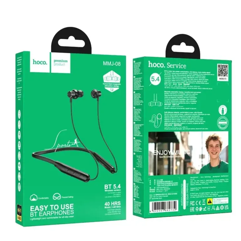 Hoco MMJ08 Wireless Neckband Earphones