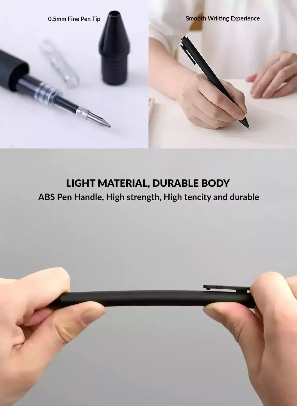 Xiaomi Kaco Pure Plastic Gel Ink Pen Set 10pcs (K1015)