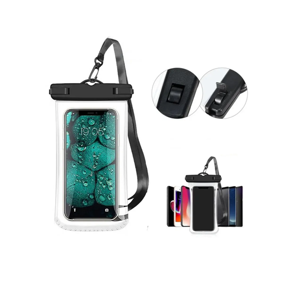 USAMS US-YD012 6.7 Inch Waterproof Swimming Mobile Phone Bag