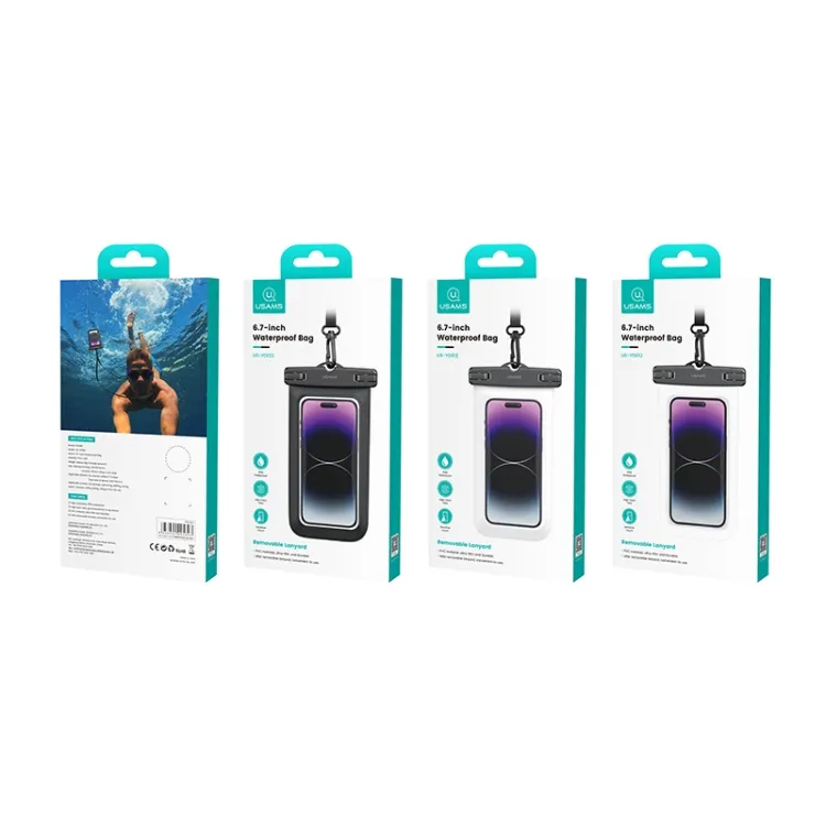 USAMS US-YD012 6.7 Inch Waterproof Swimming Mobile Phone Bag