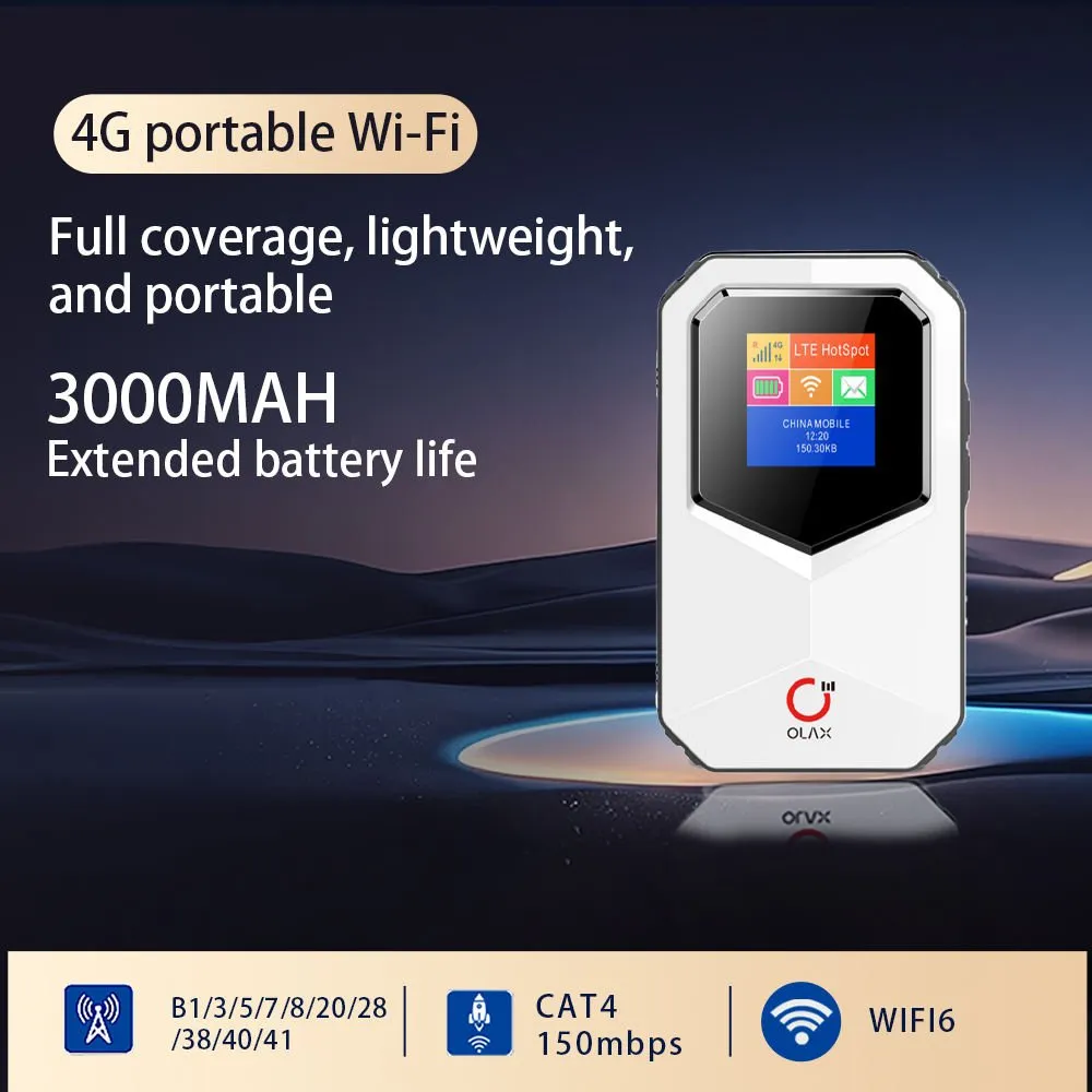 OLAX MT85 4G WiFi 6 Portable Pocket Router