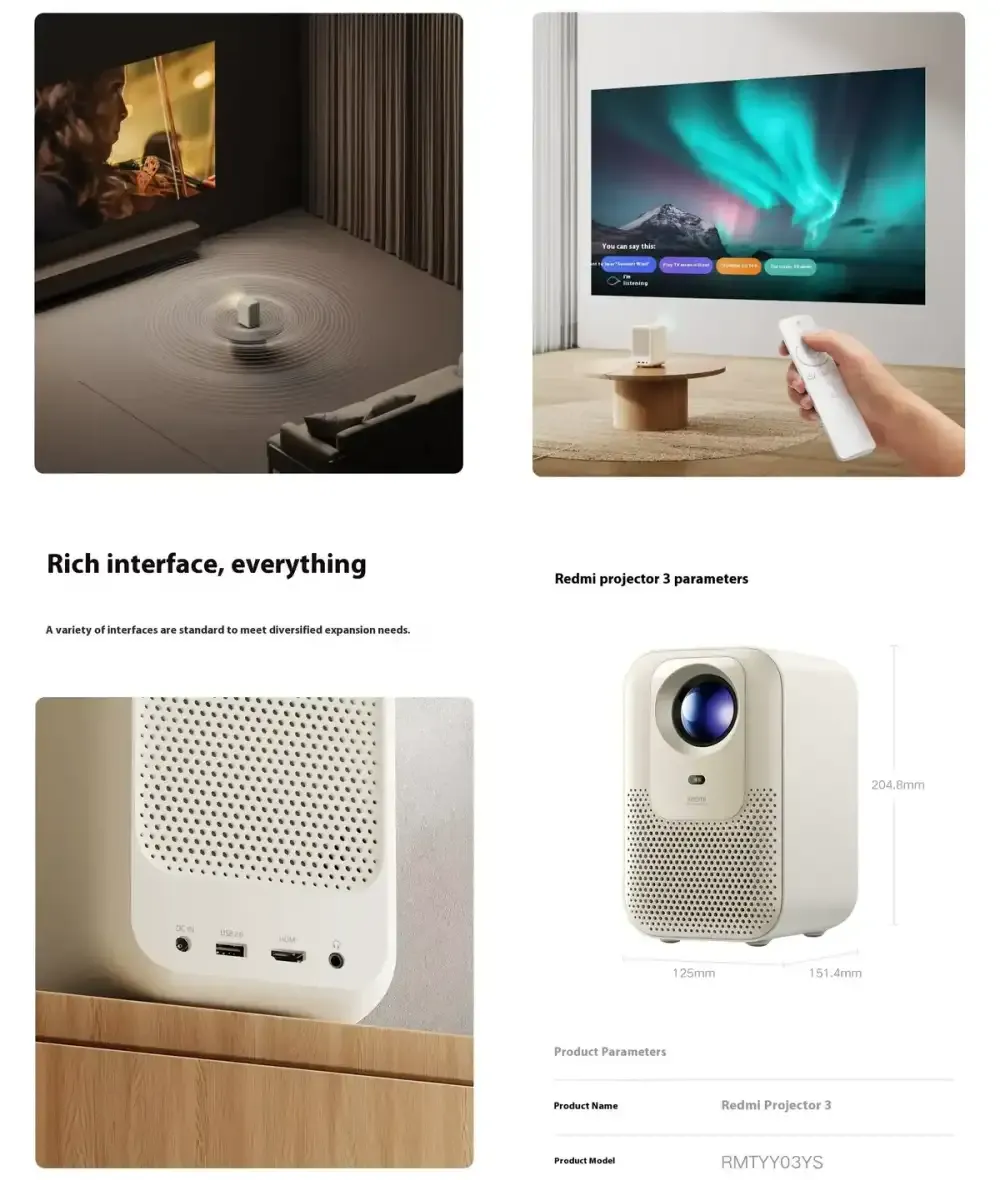 Xiaomi Redmi Projector 3 (RMTYY03YS)
