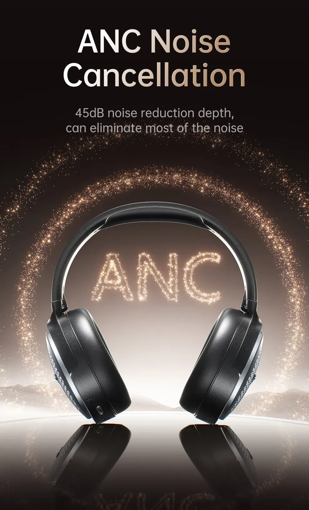 Awei AT78 ANC Bluetooth Wireless Headphones