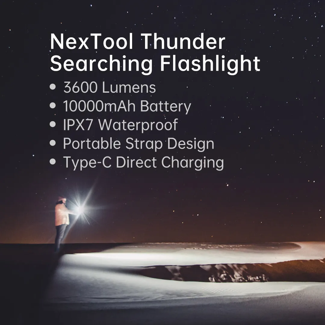 NexTool NE20168 3600 Lumens Flashlight ThunderForce