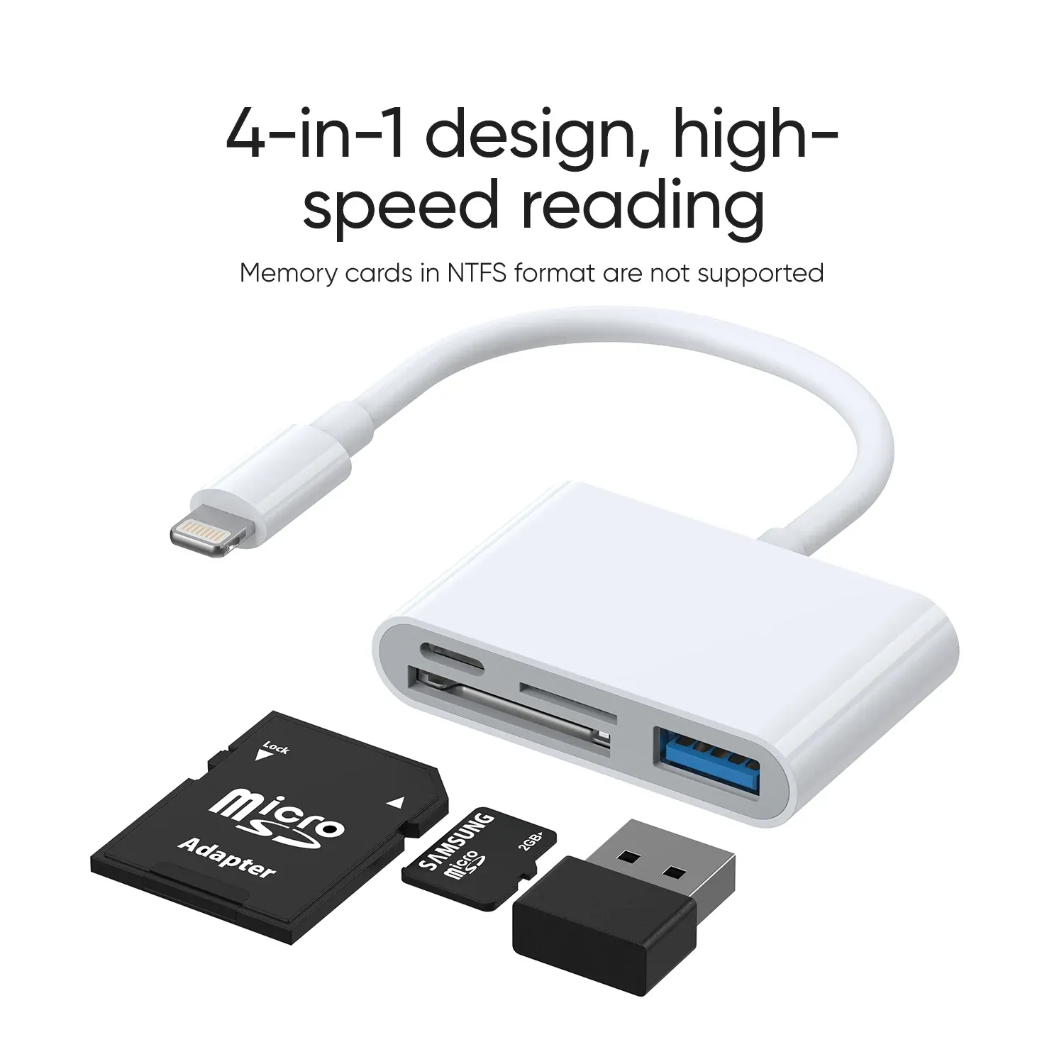 Joyroom S-H142 Lightning 4-in-1 OTG Card Reader