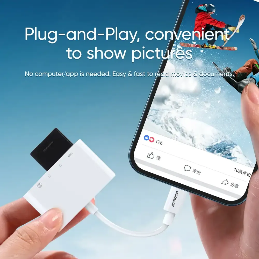 Joyroom S-H142 Lightning 4-in-1 OTG Card Reader