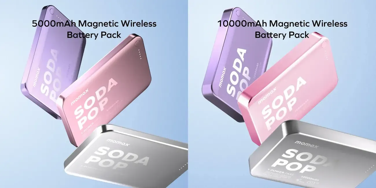 Momax 1-Power Pass Soda Pop Magnetic Wireless Power Bank