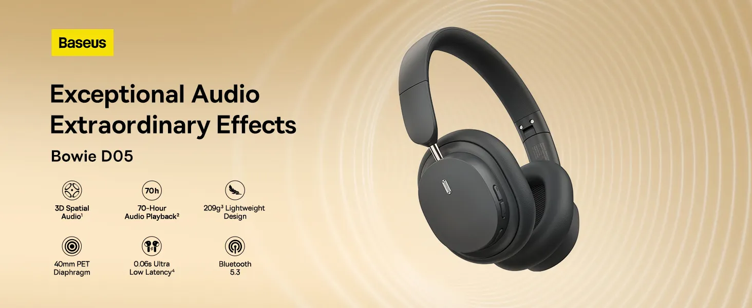 Baseus Bowie D05 Bluetooth Headphone
