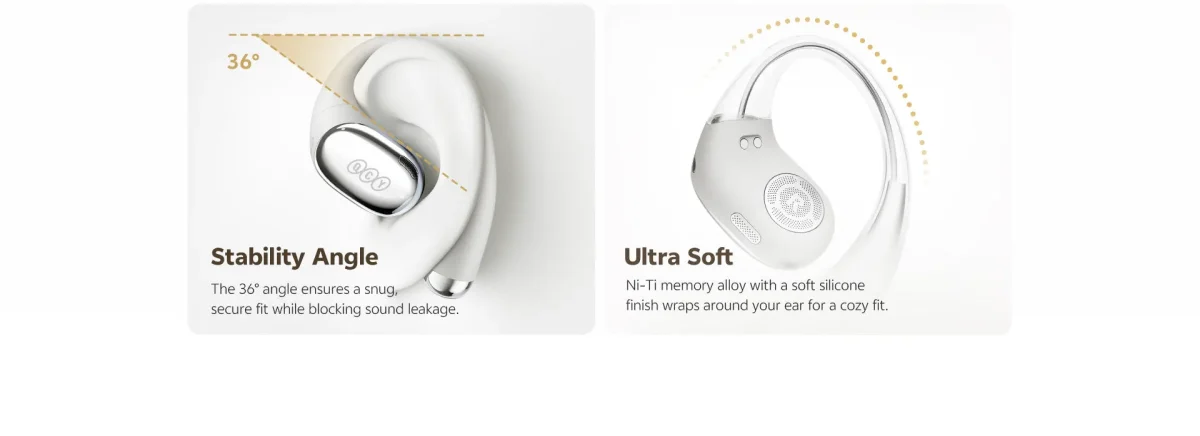 QCY Crossky R70 Open-Ear Wireless Earbuds