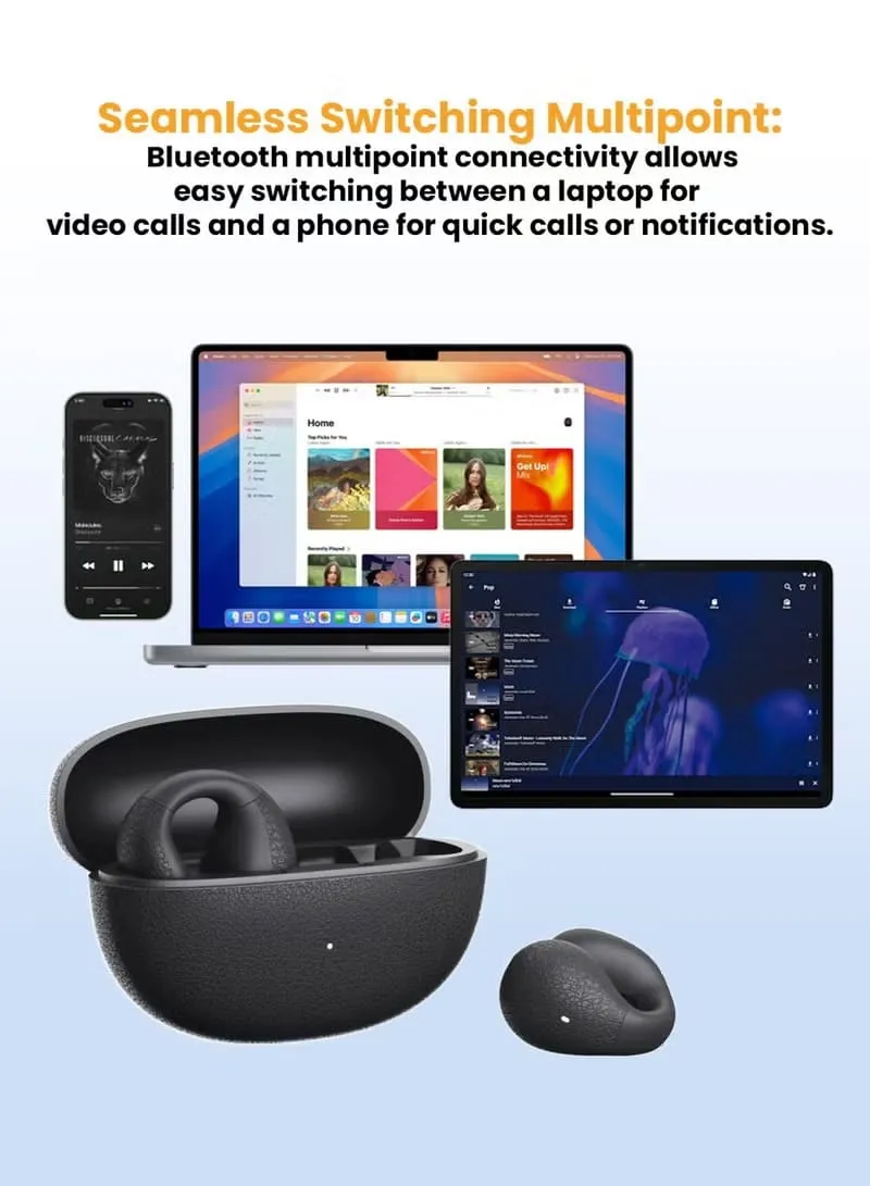 QCY Crossky C10 Open-Ear Clip Wireless Earbuds
