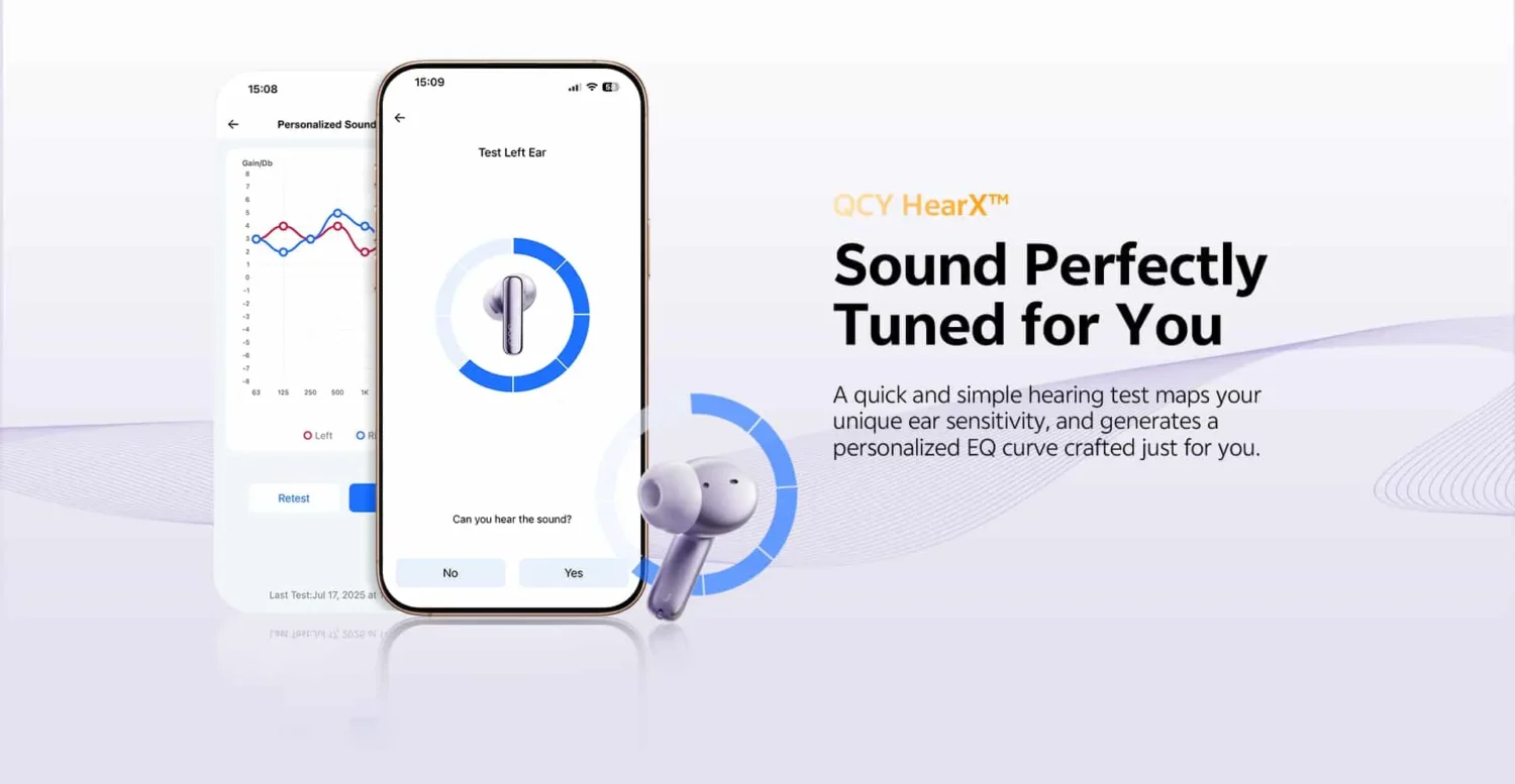 QCY MeloBuds N70i Lite Hi-Res LDAC ANC Earbuds