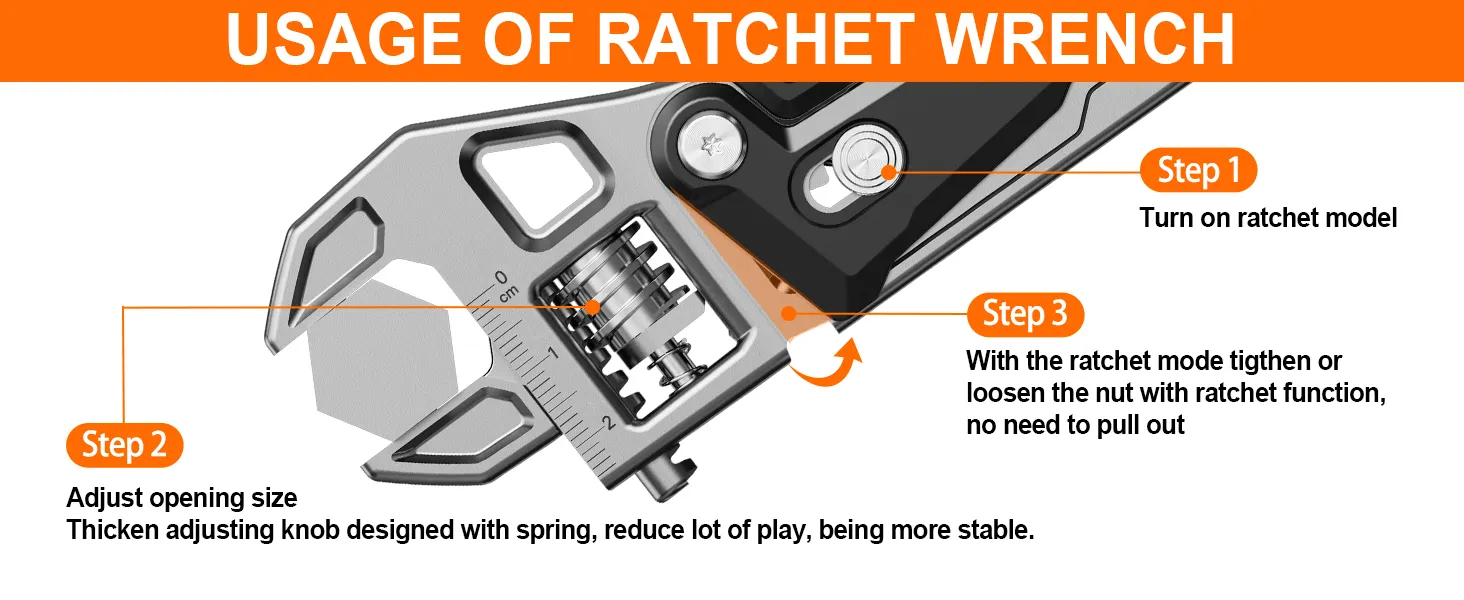 NexTool W4 Adjustable Ratchet Wrench Multi-Tool Pliers