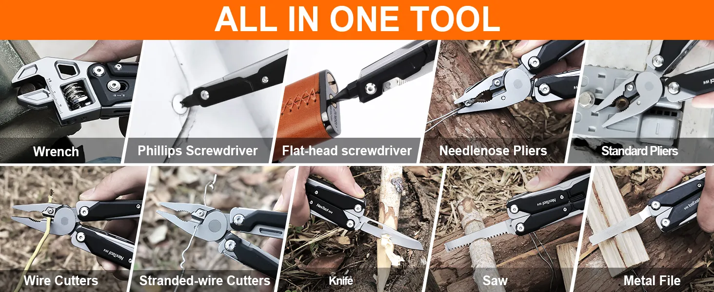 NexTool W4 Adjustable Ratchet Wrench Multi-Tool Pliers