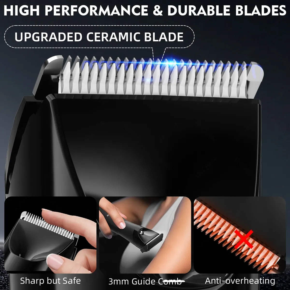 ENCHEN A4 2-in-1 Electric Groomer Face & Body Hair trimmer