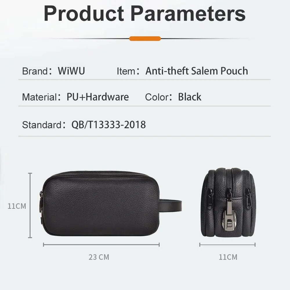 WiWU Salem Anti-Theft Travel Pouch Organizer