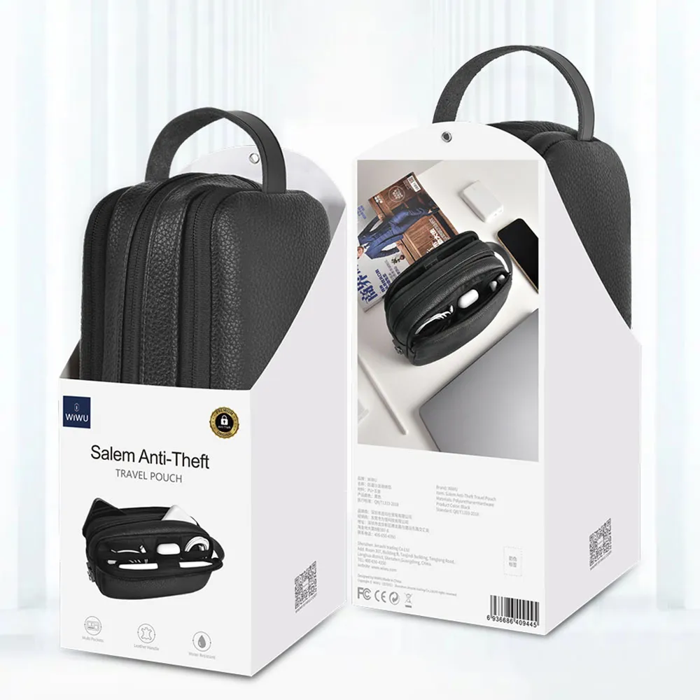 WiWU Salem Anti-Theft Travel Pouch Organizer