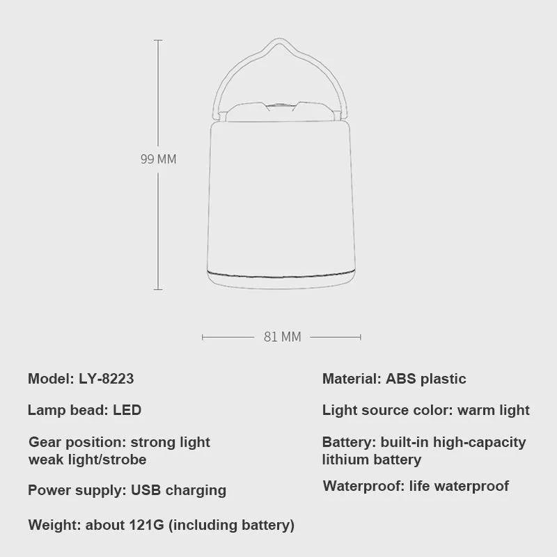 SmilingShark LY8223 LED Camping Lamp