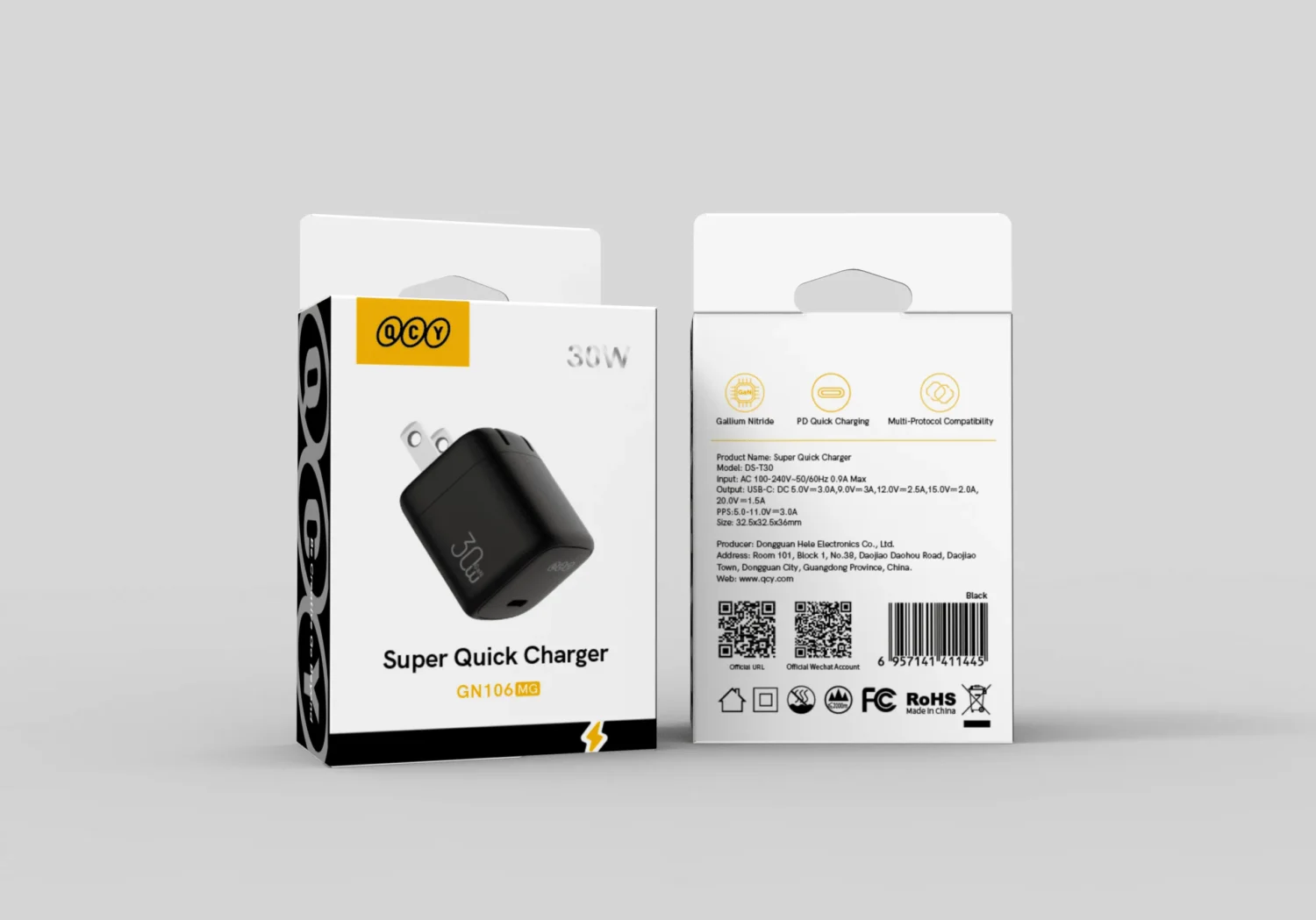 QCY GN106MG 30W PD Charger