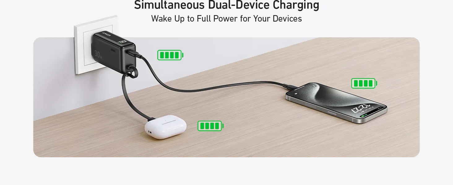 Anker A1636 3-in-1 Power Bank 30W 5000mAh