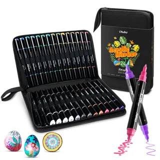 Ohuhu Acrylic Pen 30 Colors Dual Nib Waterproof Ohuhu Acrylic Pen 30 Colors Dual Nib Waterproof
