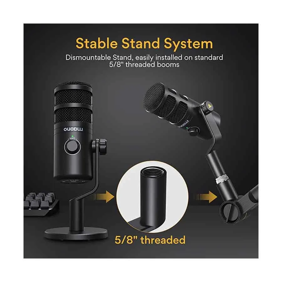 MAONO PD100U Dynamic USB Microphone for Gaming
