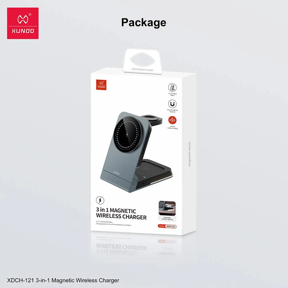 XUNDD XDCH-121 3-in-1 Wireless Charger