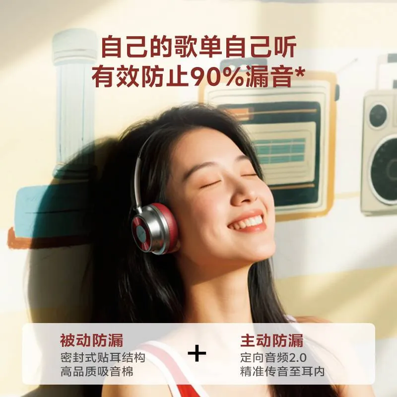 QCY Era 5 Retro Over-Ear Headphones