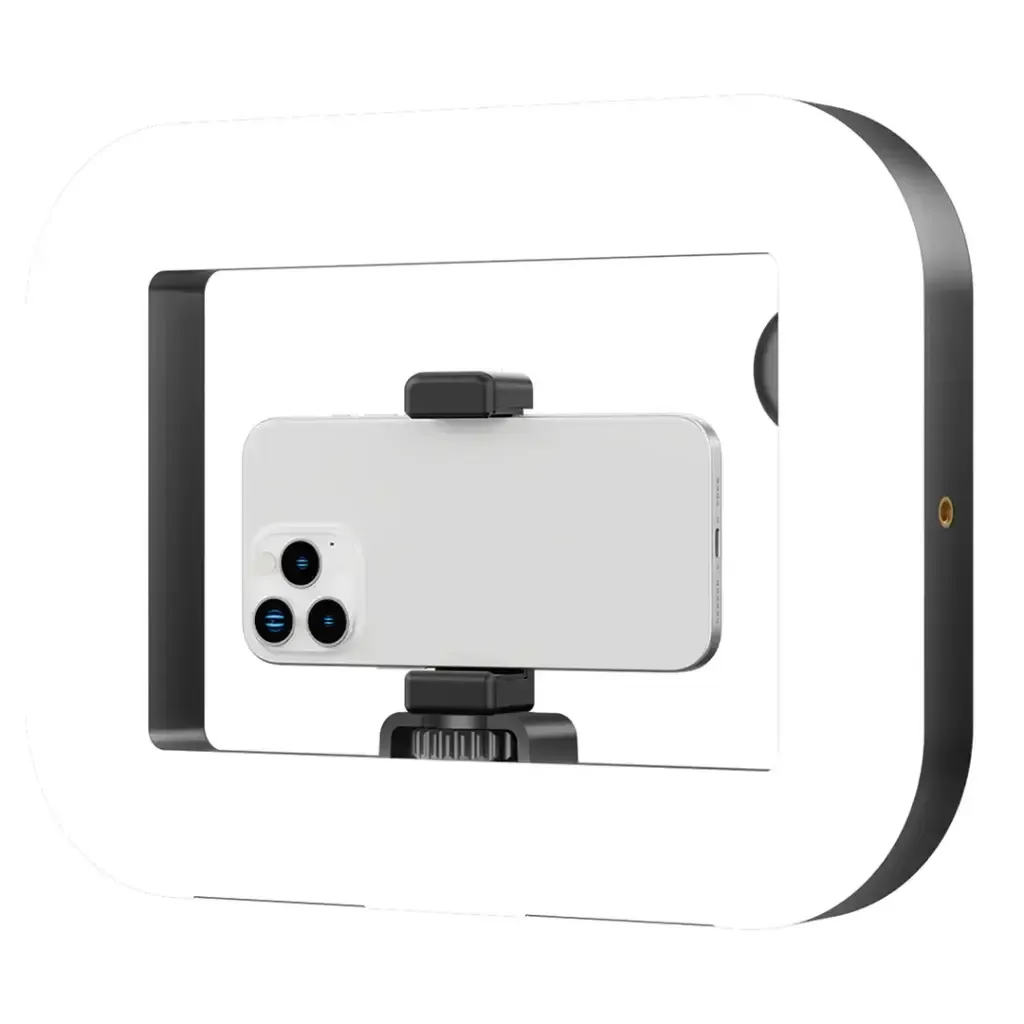Porodo Lifestyle Handheld Ring Grip Camera & Phone Vlogging Light