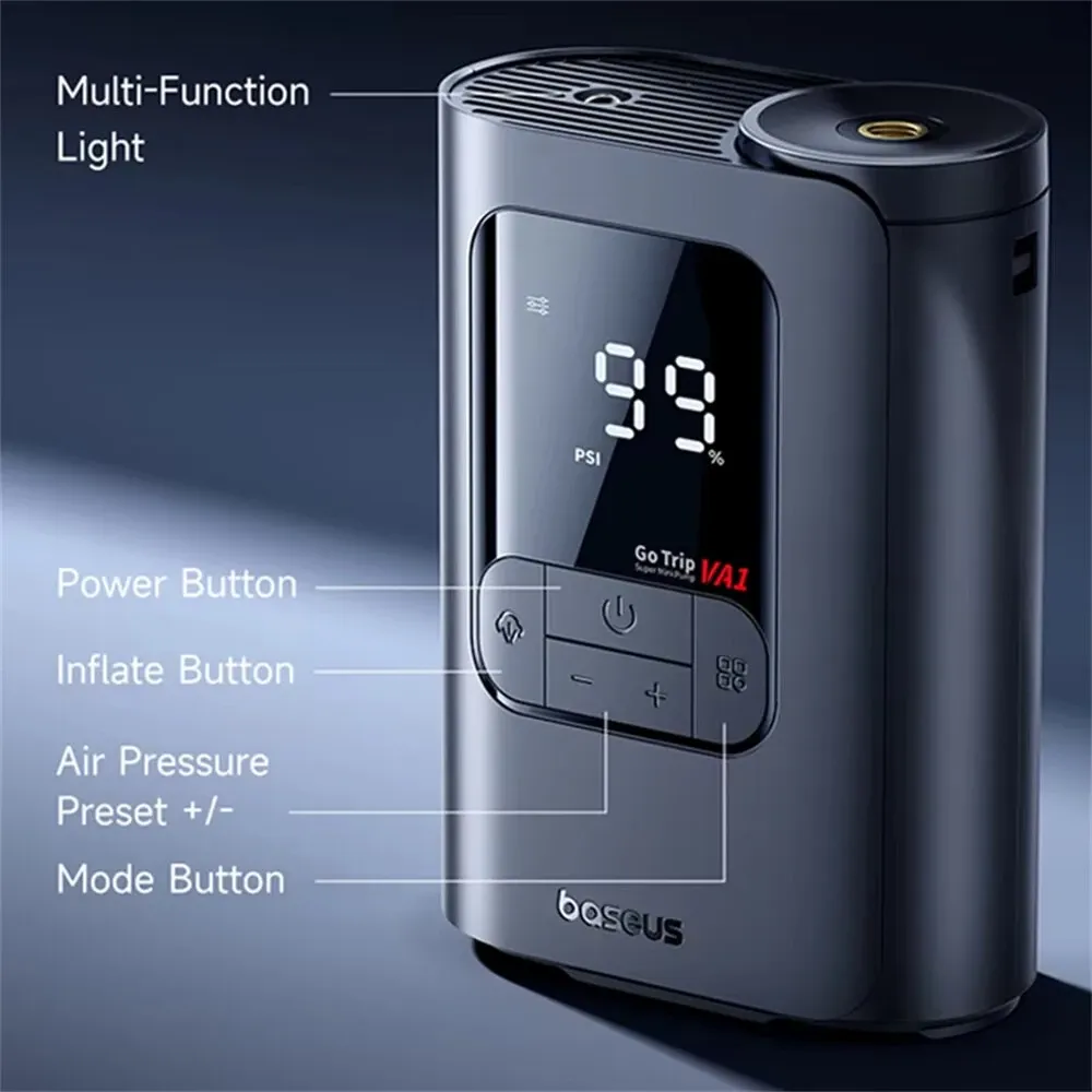 Baseus GoTrip VA1 Super Mini Wireless Inflator 19-Cylinder